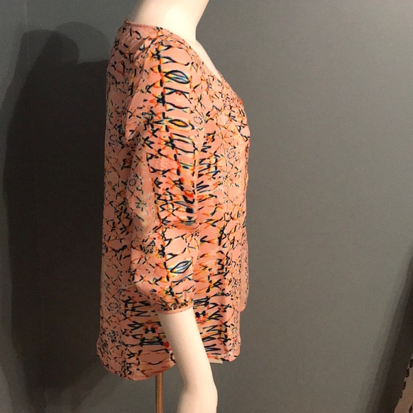 Cooper and Ella pink pattern blouse size small - Picture 3 of 5